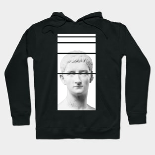 Glitch Aesthetic Greek Bust | Vaporwave Hoodie